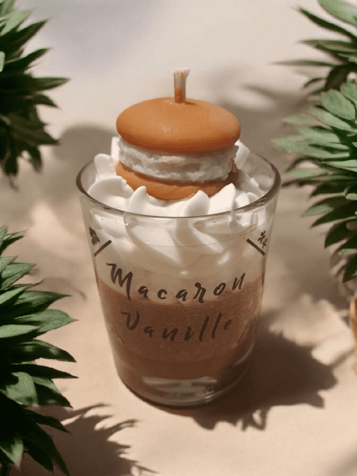 Bougie " Macaron Vanille " 