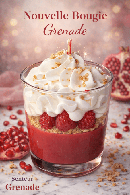 Bougie gourmande " Grenade " 